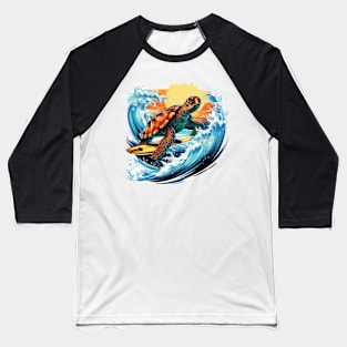 Turtle Surfin' Baseball T-Shirt